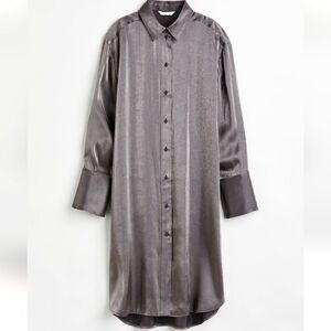 Oversize Metalic Shirt dress